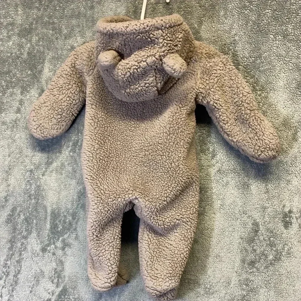 Carter's‎ baby unisex sherpa pram in tan, size 3 months